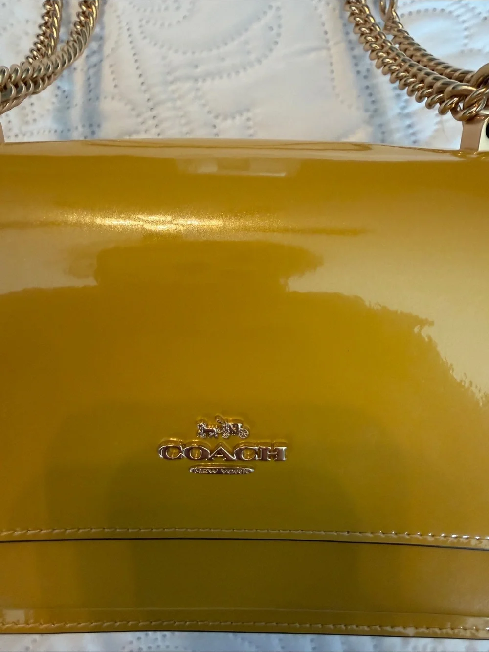 Coach Patent Leather Crossbody Klare